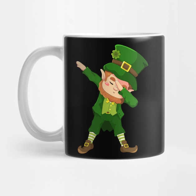 Kids Dabbing Leprechaun by HamilcArt